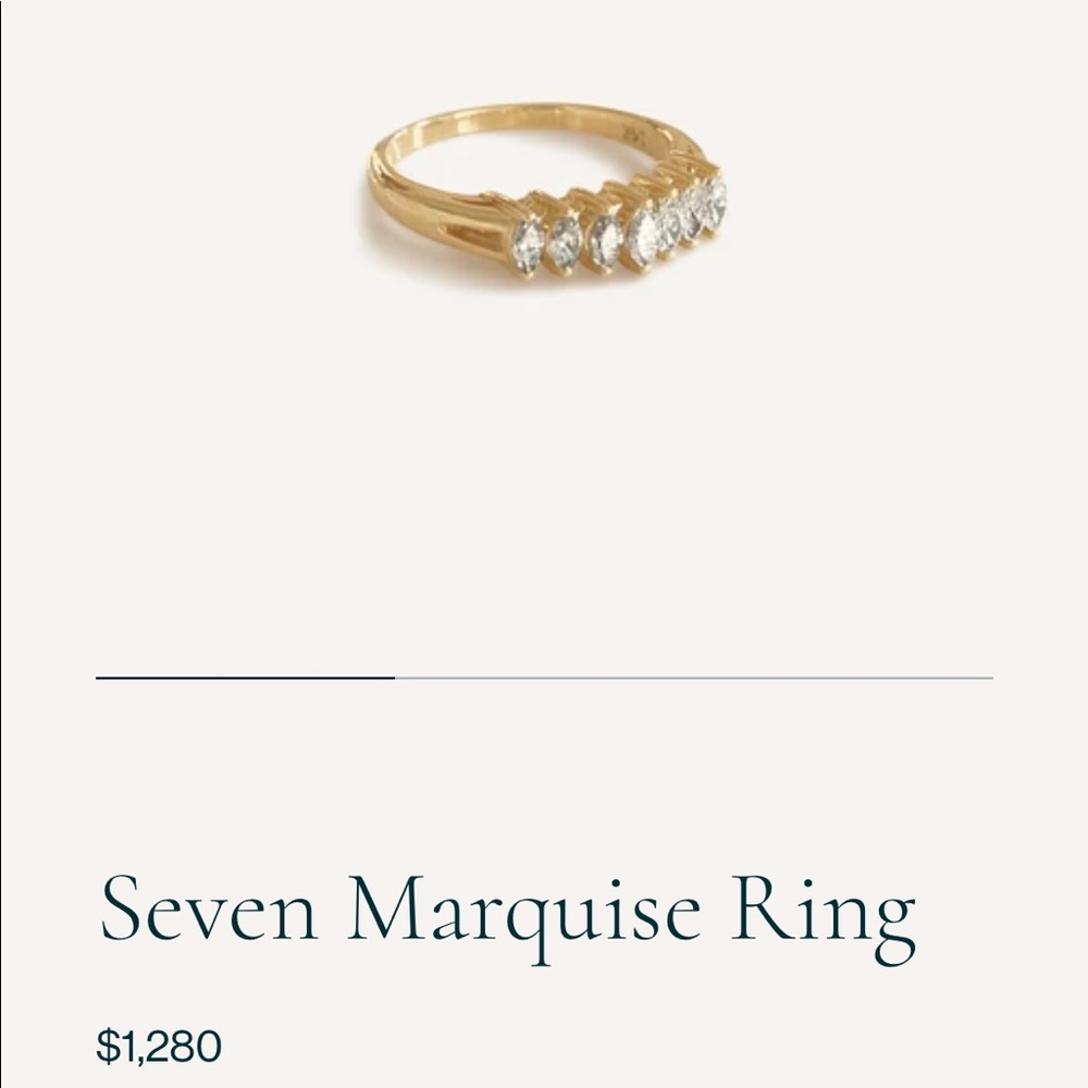 Seven Marquise Ring - Kinn Studio - 14k solid gold & diamonds